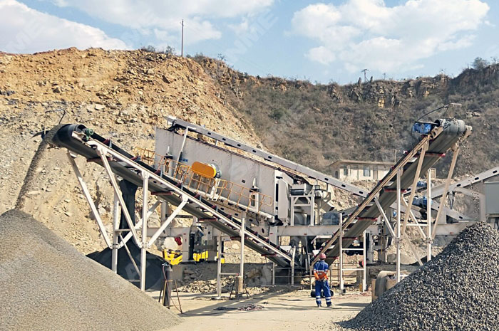 華新水泥云南紅河時(shí)產(chǎn)200噸移動式石灰石破碎生產(chǎn)線