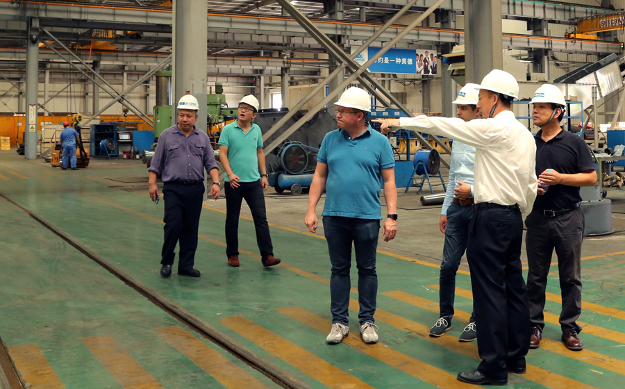 高能環(huán)境、青島合能、奧地利Thoni公司領(lǐng)導(dǎo)蒞臨山美股份考察指導(dǎo)