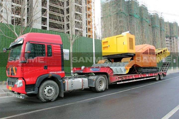 顛覆傳統(tǒng)裝車方式，山美履帶式取料機助您實現(xiàn)降本增效、節(jié)能減排！