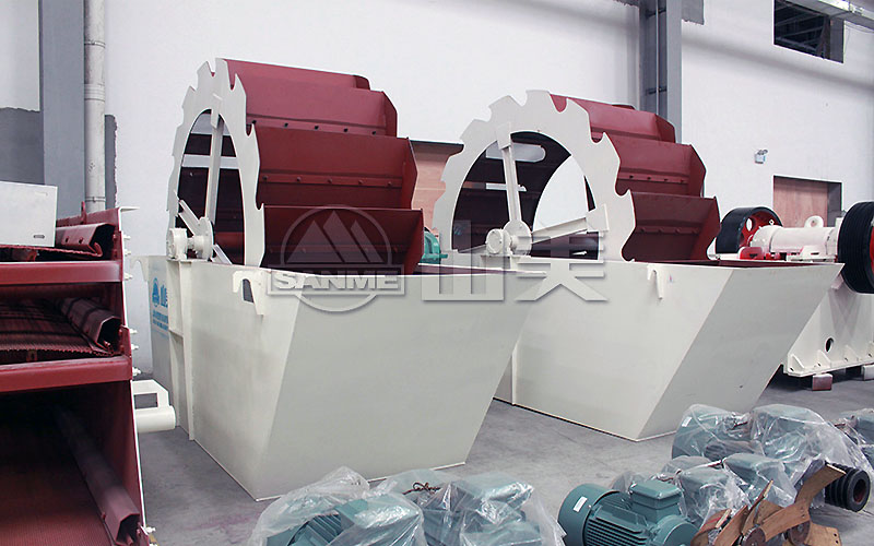 常用洗沙設(shè)備:輪斗式洗沙機(jī)