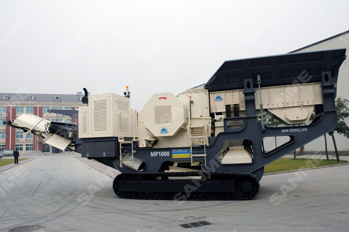 履帶式顎式移動破碎站專破堅(jiān)硬、強(qiáng)磨蝕性物料