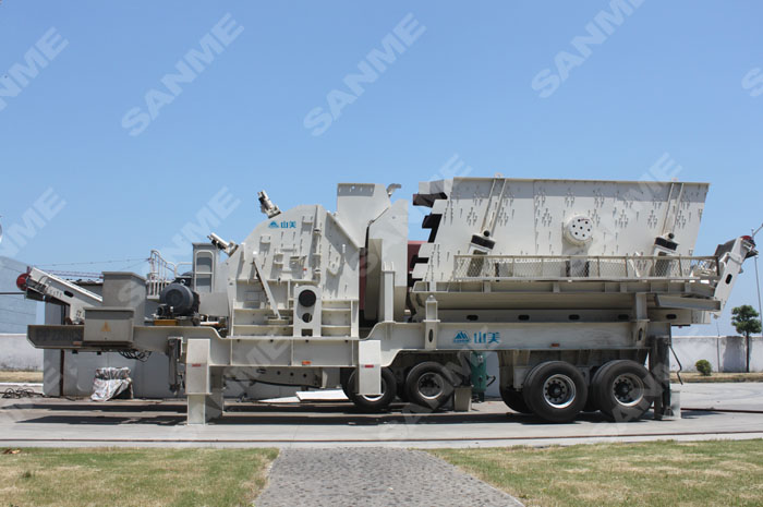 移動式破碎機具有良好的應(yīng)用和推廣價值。