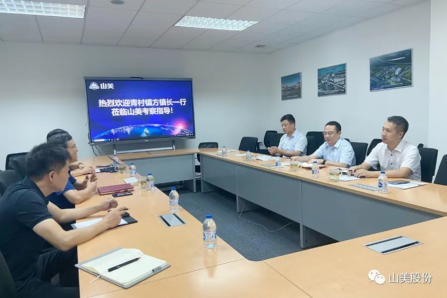 上海市奉賢區(qū)青村鎮(zhèn)黨委副書記、鎮(zhèn)長方偉一行蒞臨上海山美股份考察調(diào)研