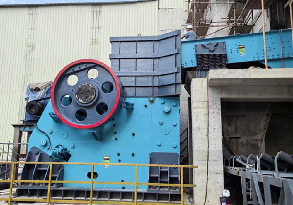 再創(chuàng)佳績！上海山美股份JC771超1800噸/小時大型顎破成功應用于柳州祥云建材技改項目
